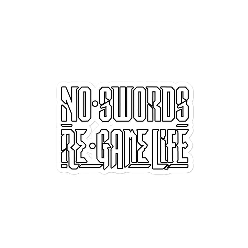 No Swords Re: Game Life Sticker